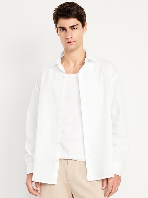 Image number 1 showing, Oversized Poplin Shirt