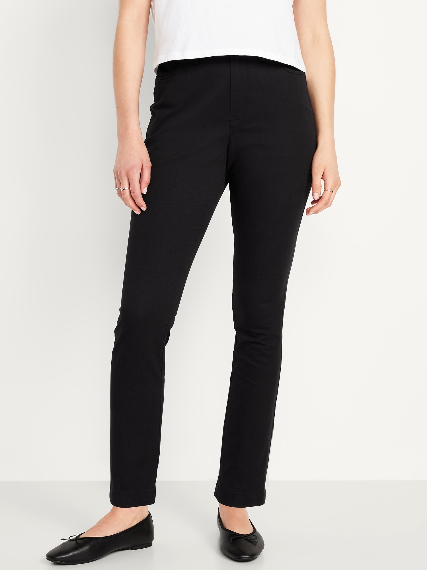 High-Waisted Uniform Skinny Pants