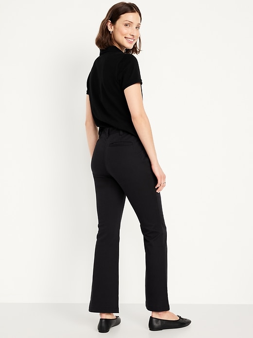 Image number 3 showing, High-Waisted Uniform Boot-Cut Pants