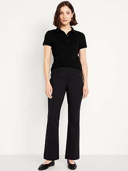 High-Waisted Uniform Boot-Cut Pants - image 3