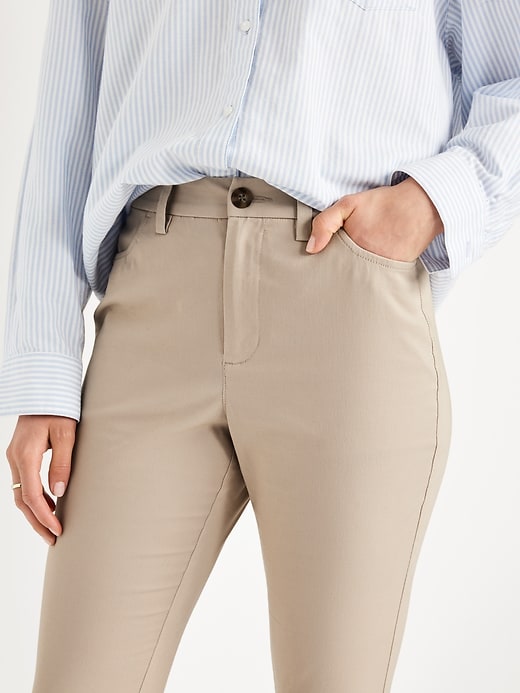 Image number 4 showing, High-Waisted Uniform Skinny Pants