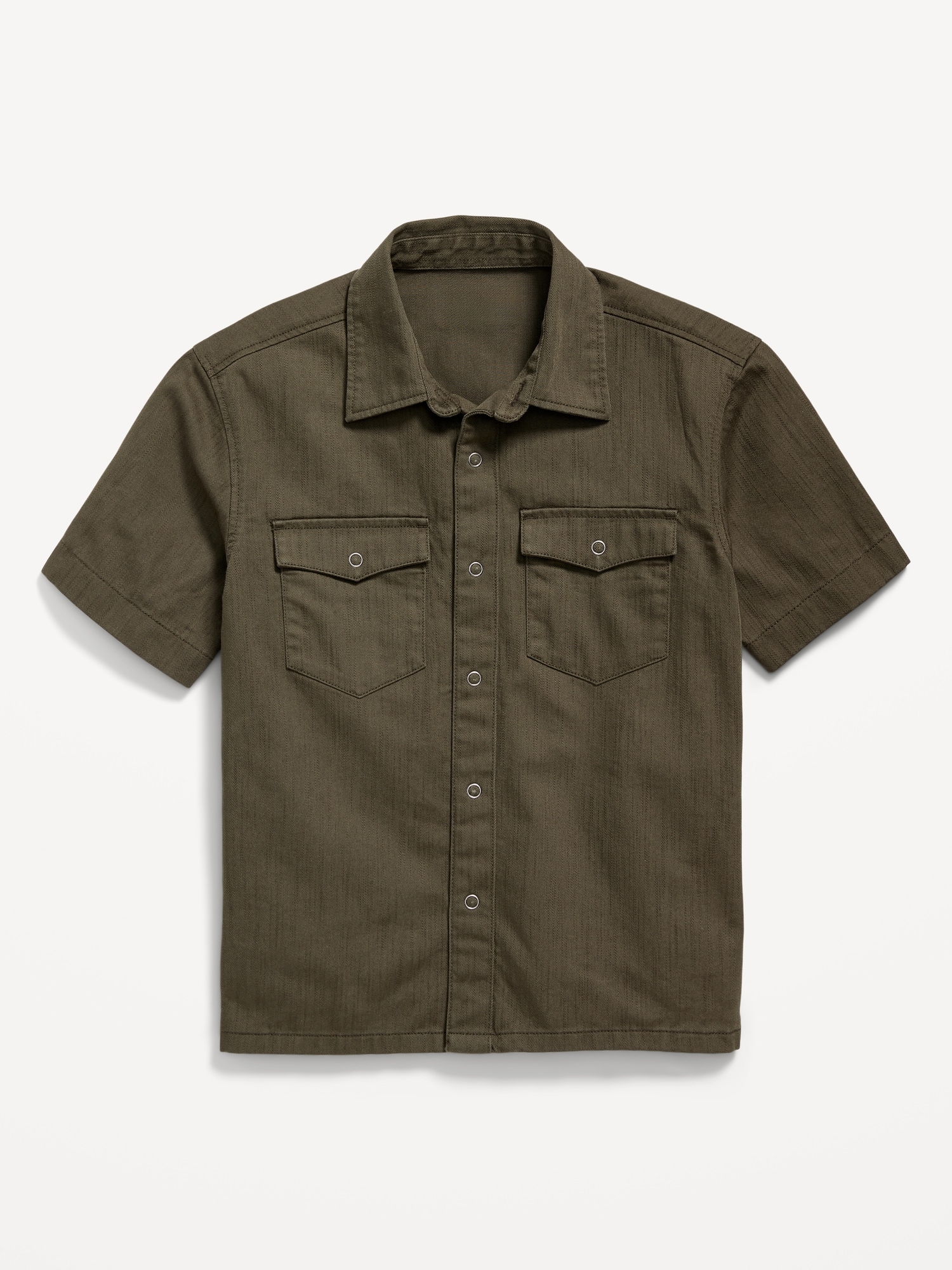Short-Sleeve Western Pocket Shirt for Boys