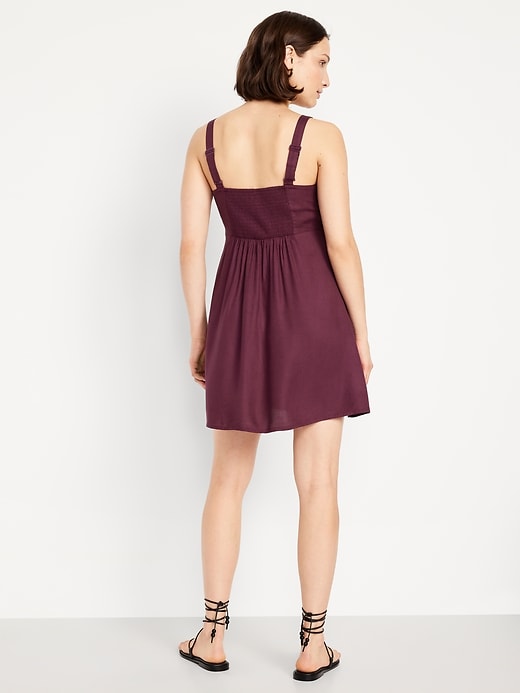 Image number 2 showing, Fit & Flare Crepe Mini Dress