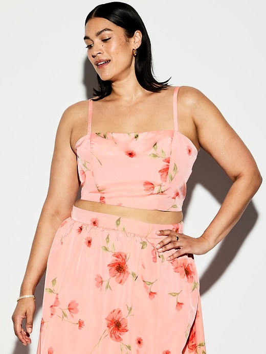 Image number 10 showing, The Occasion by Old Navy Taffeta Cropped Tank Top