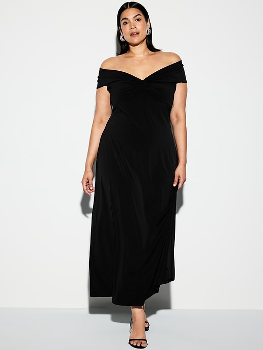 Image number 9 showing, The Occasion by Old Navy Off-Shoulder Maxi Dress