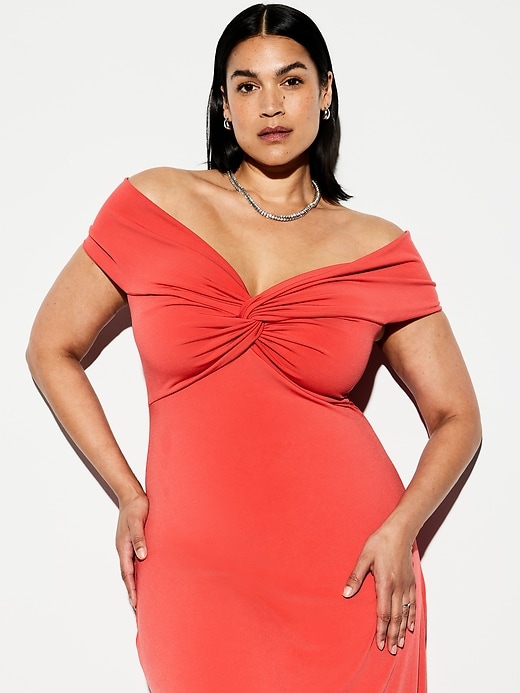Image number 3 showing, The Occasion by Old Navy Off-Shoulder Maxi Dress