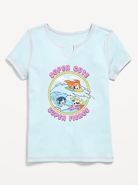 Image number 1 showing, The Powerpuff Girls™ Fitted Ribbed Graphic T-Shirt for Girls