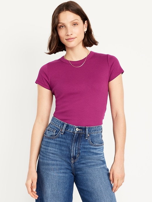 Image number 1 showing, Snug Crop T-Shirt