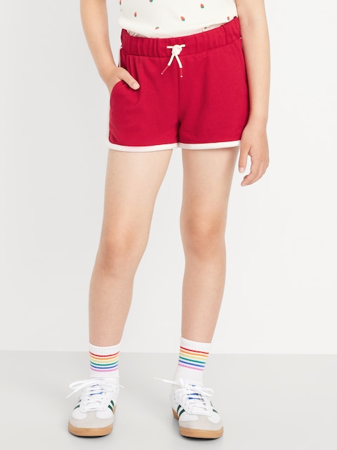 Dolphin-Hem Cheer Shorts for Girls - Robbie Red