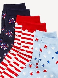 Image number 2 showing, Novelty Quarter Crew Socks 3-Pack for Women