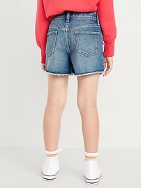 Image number 2 showing, High-Waisted Ripped Frayed-Hem Jean Shorts for Girls