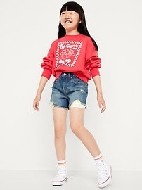 Image number 3 showing, High-Waisted Ripped Frayed-Hem Jean Shorts for Girls