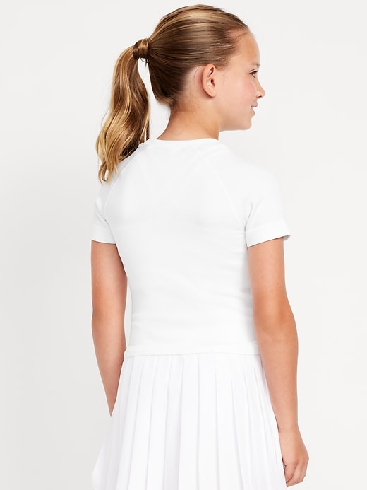 Image number 2 showing, Fitted Seamless Performance Top for Girls