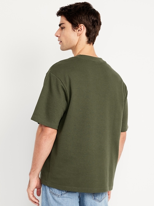 Image number 2 showing, Heavyweight Crew-Neck Waffle T-Shirt