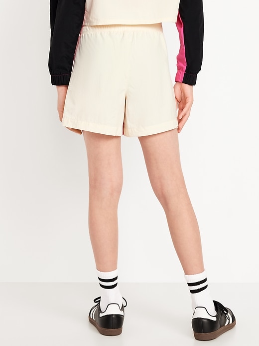Image number 2 showing, High-Waisted Color-Block Performance Shorts for Girls
