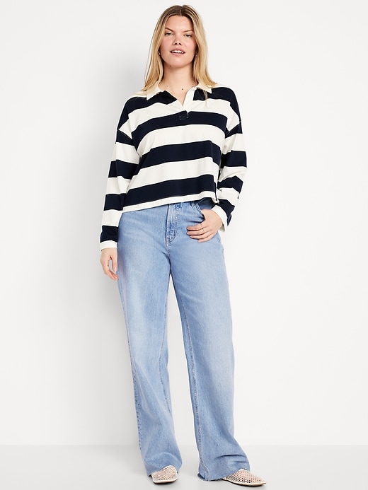 Image number 6 showing, Extra High-Waisted Wide-Leg Jeans
