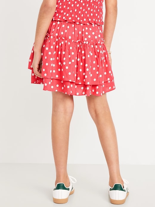 Image number 2 showing, Printed Tiered Ruffled Skirt for Girls