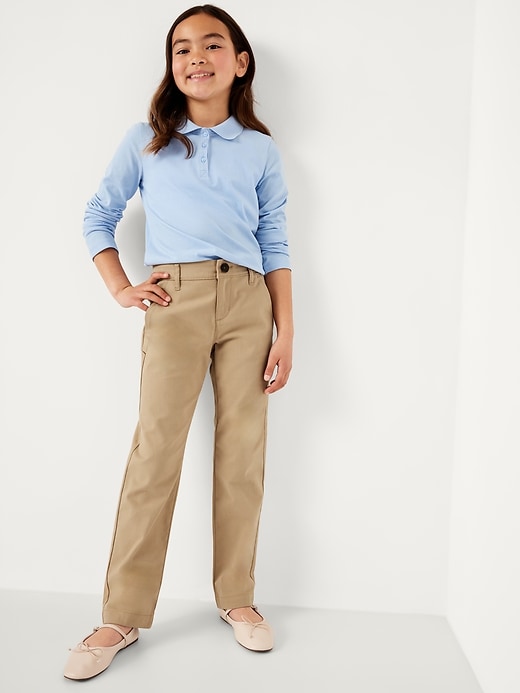 Image number 3 showing, School Uniform Straight Leg Pants for Girls