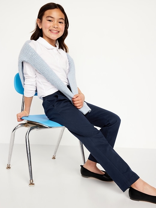 Image number 3 showing, School Uniform Straight Leg Pants for Girls
