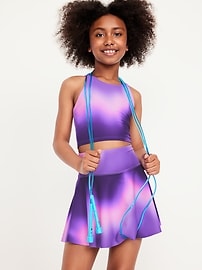 Image number 1 showing, High-Waisted PowerSoft Skort for Girls
