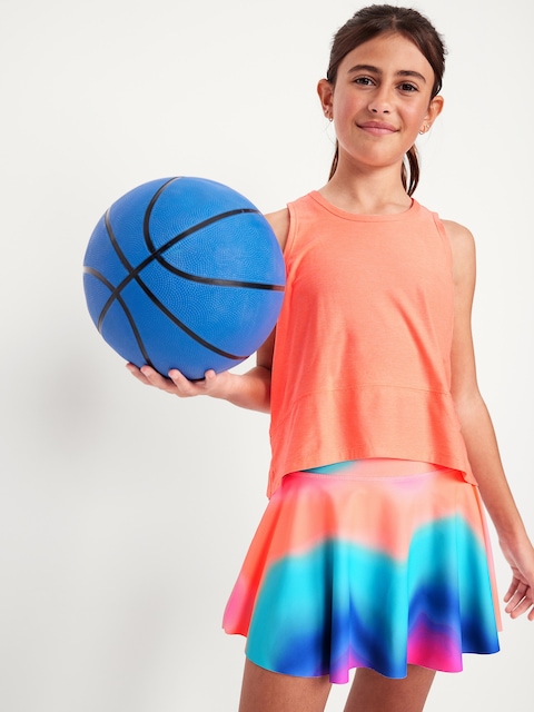 CloudMotion Muscle Tank Top for Girls - Melon Shock Neon