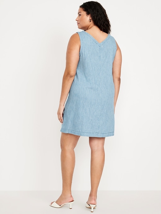 Image number 8 showing, Sleeveless Button-Front Mini Dress