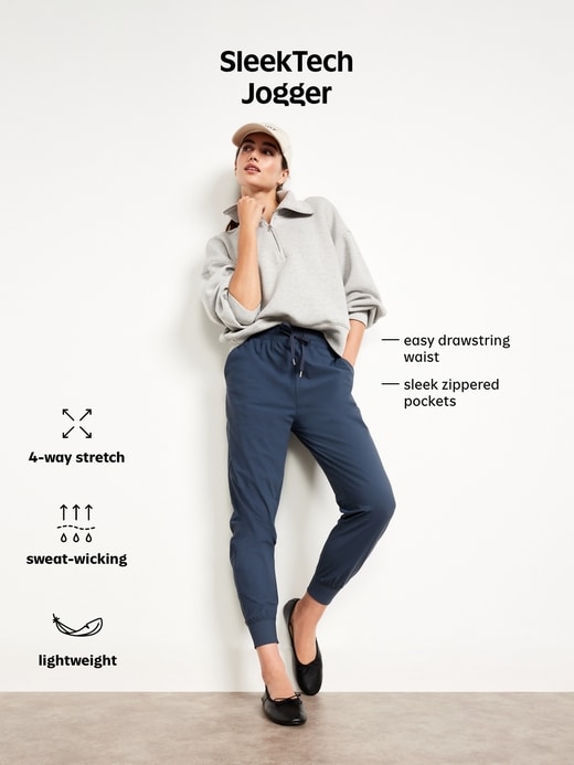 Image number 9 showing, High-Waisted SleekTech Joggers