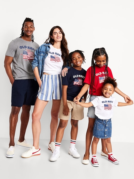 Image number 4 showing, Short-Sleeve Gender-Neutral Logo-Graphic T-Shirt for Kids