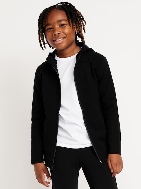 Dynamic Fleece Zip Hoodie for Boys - Blackjack