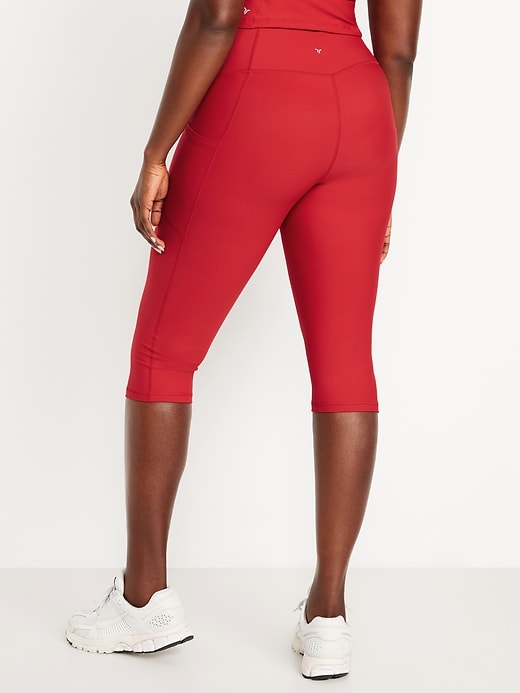 Image number 6 showing, High-Waisted PowerSoft Capri Pocket Leggings