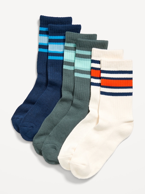 Striped Tube Socks 3-Pack for Boys