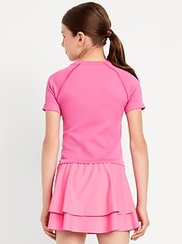 Image number 2 showing, Fitted Seamless Performance Top for Girls