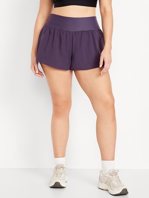 Image number 5 showing, High-Waisted StretchTech 2-in-1 Shorts -- 3-inch inseam