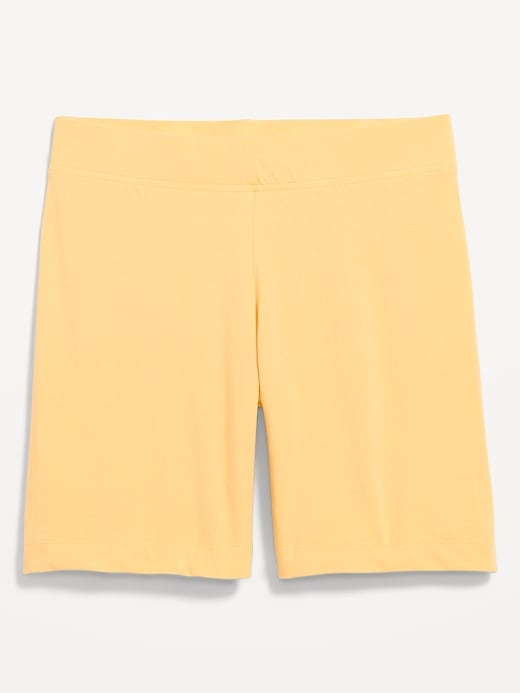 Image number 4 showing, High-Waisted Jersey Biker Shorts -- 6-inch inseam