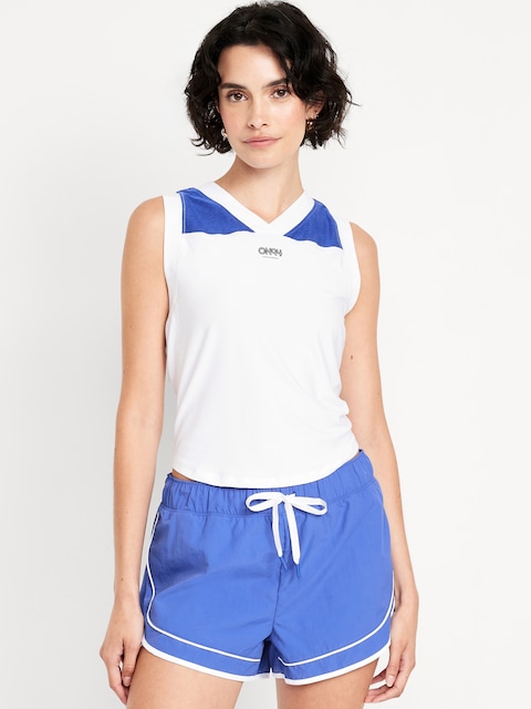CloudMotion Tank Top - White Lilies