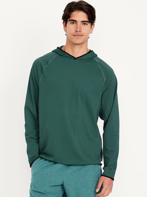 Loose Fit Pullover Run Hoodie - Jet Stream