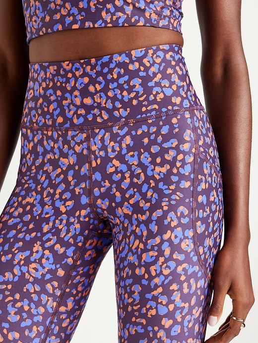 Image number 3 showing, High-Waisted PowerSoft Crop Pocket Leggings