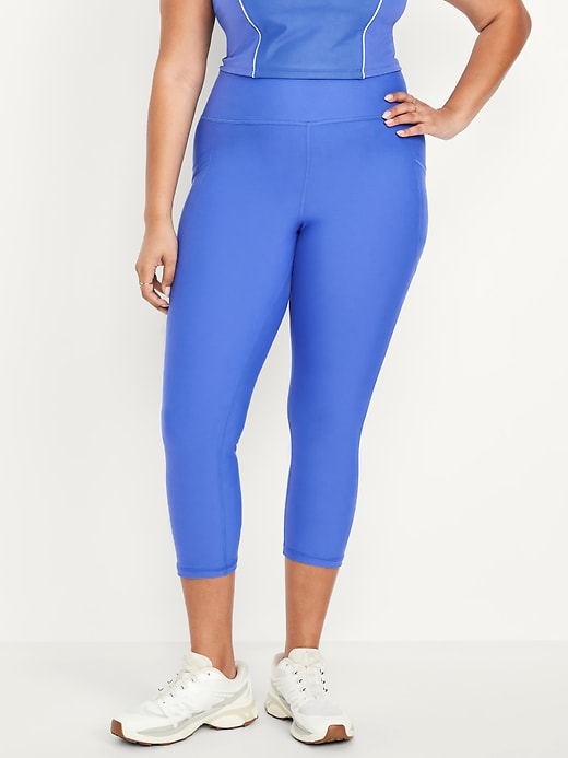 Image number 7 showing, High-Waisted PowerSoft Crop Pocket Leggings