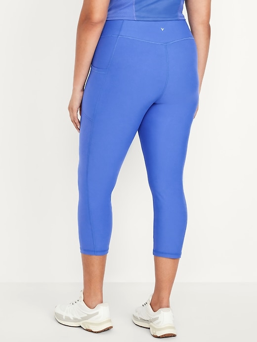 Image number 8 showing, High-Waisted PowerSoft Crop Pocket Leggings