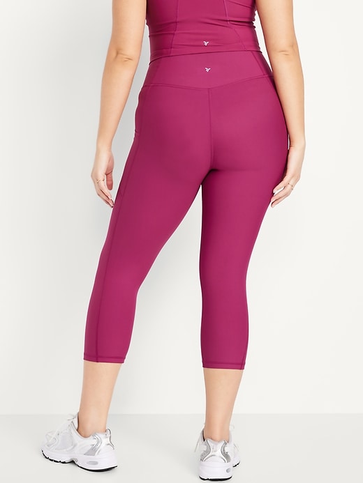 Image number 6 showing, High-Waisted PowerSoft Crop Pocket Leggings