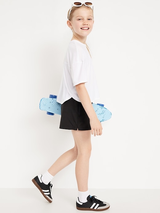 Image number 3 showing, High-Waisted StretchTech Performance Shorts for Girls