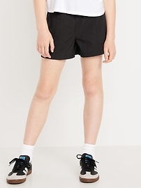 Image number 1 showing, High-Waisted StretchTech Performance Shorts for Girls