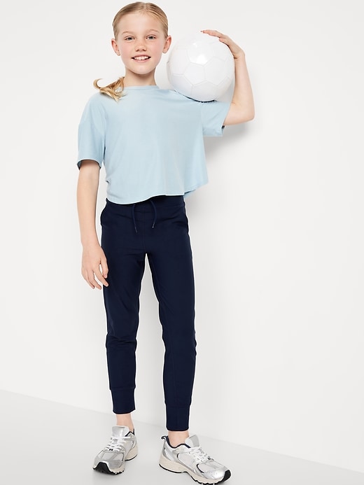 Image number 3 showing, High-Waisted PowerSoft 7/8-Length Performance Leggings for Girls