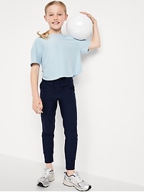 Image number 3 showing, High-Waisted PowerSoft 7/8-Length Performance Leggings for Girls