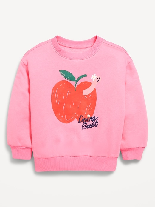 Image number 1 showing, Long-Sleeve Graphic Sweatshirt for Toddler Girls