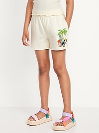Image number 1 showing, The Powerpuff Girls™ High-Waisted Graphic Shorts for Girls