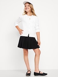Image number 3 showing, School Uniform Ponte-Knit Pleated Skort for Girls