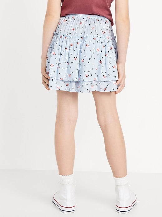 Image number 2 showing, Printed Tiered Ruffled Skirt for Girls