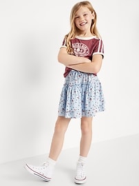 Image number 3 showing, Printed Tiered Ruffled Skirt for Girls