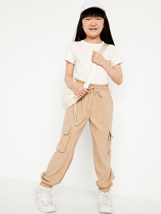 Image number 3 showing, High-Waisted StretchTech Performance Joggers for Girls